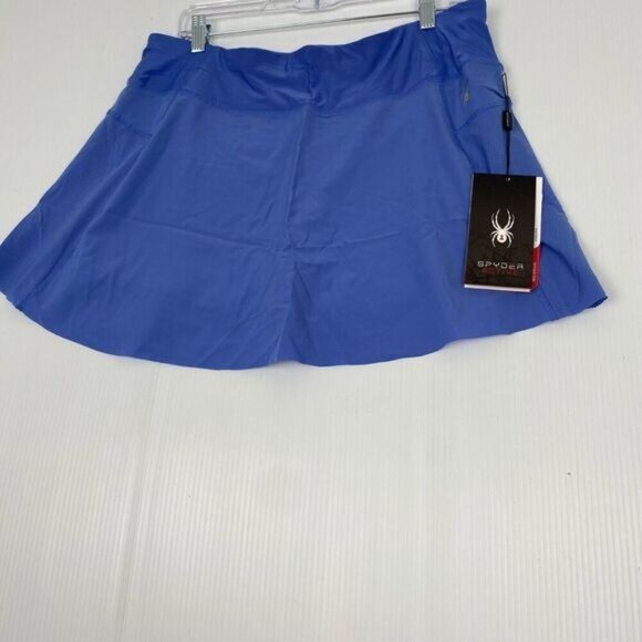 Spyder Active Sports Womens size Large  Blue SKORT Pockets Golf NEW NWT. - Picture 1 of 16